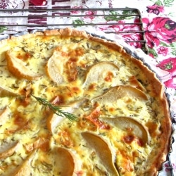 Quiche au camembert et poulet