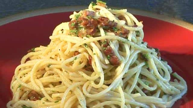 Des pâtes à la Carbonara