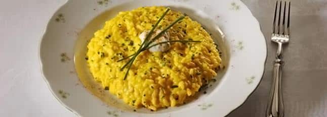 Risotto au Gorgonzola et au safran